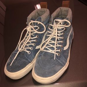 Barely-worn Blue Suede Vans
